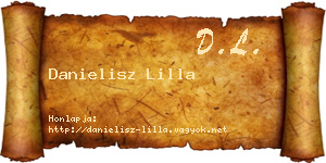 Danielisz Lilla névjegykártya